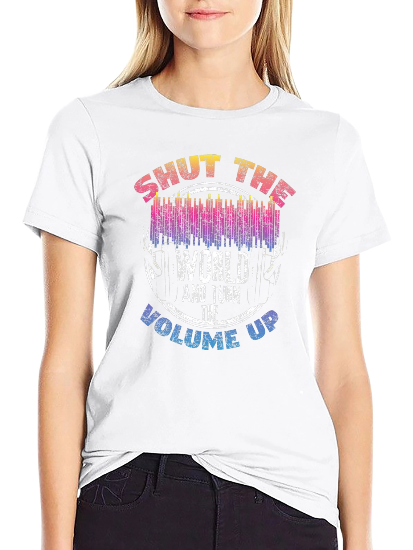 Shut The World Up Graphic T-Shirt