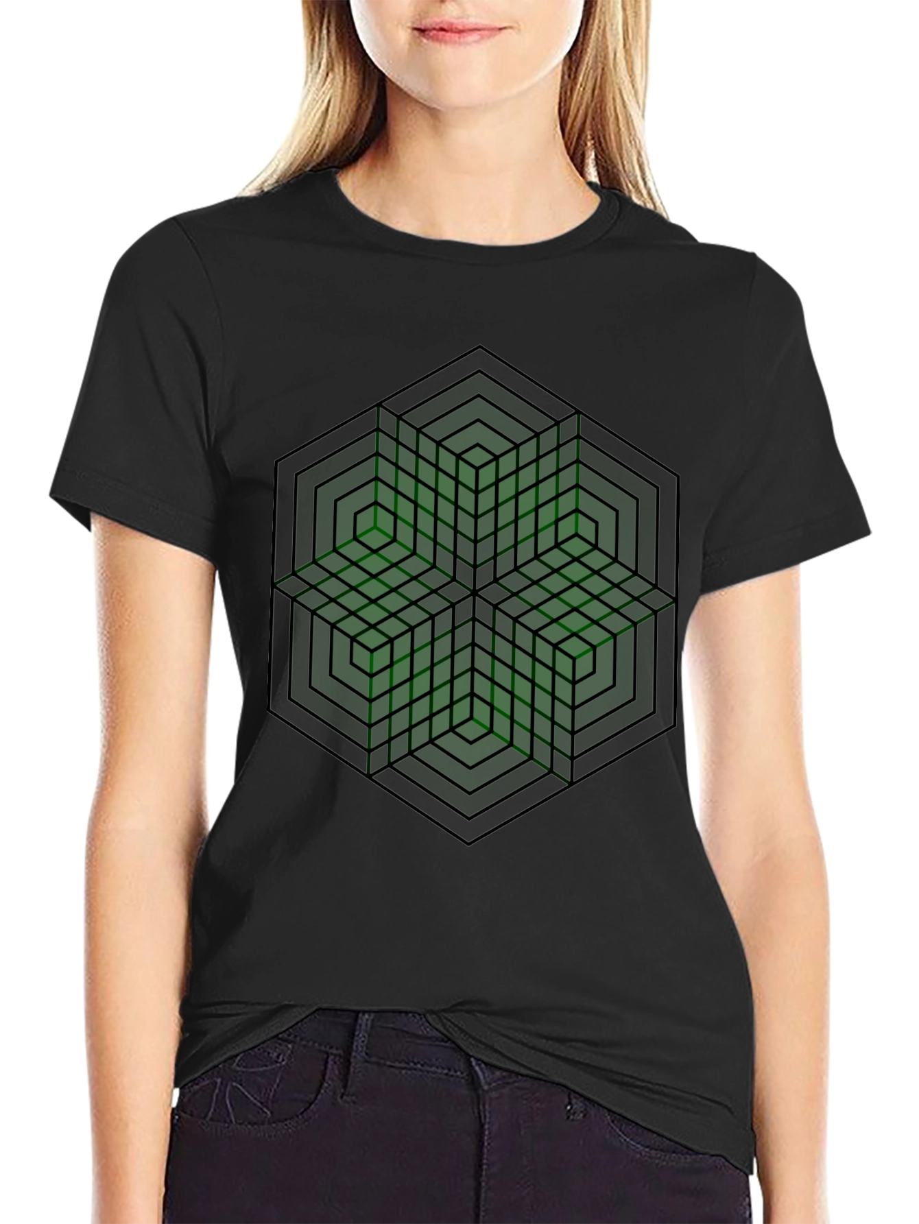 Geometric Illusion T-Shirt