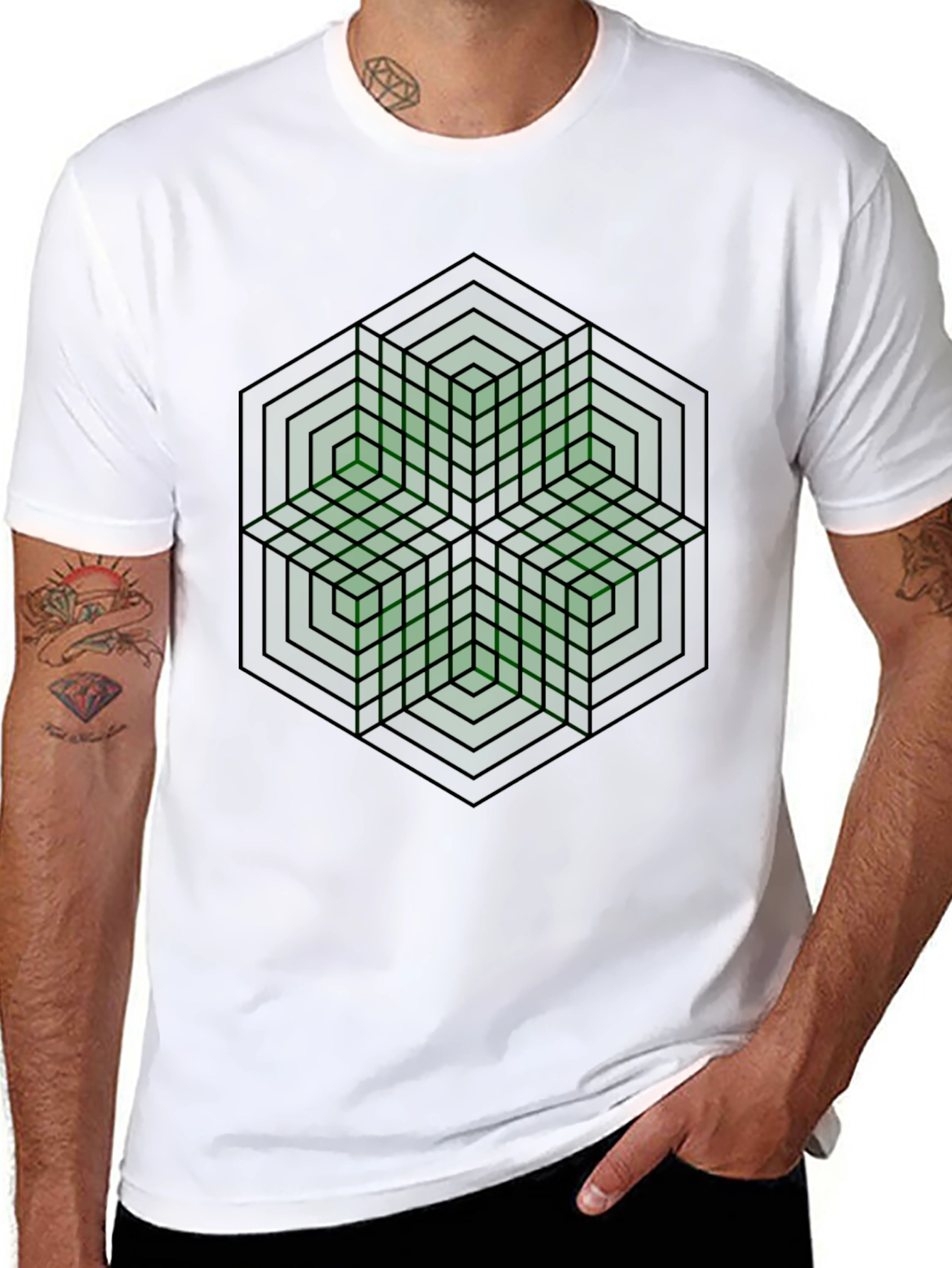 Geometric Illusion T-Shirt