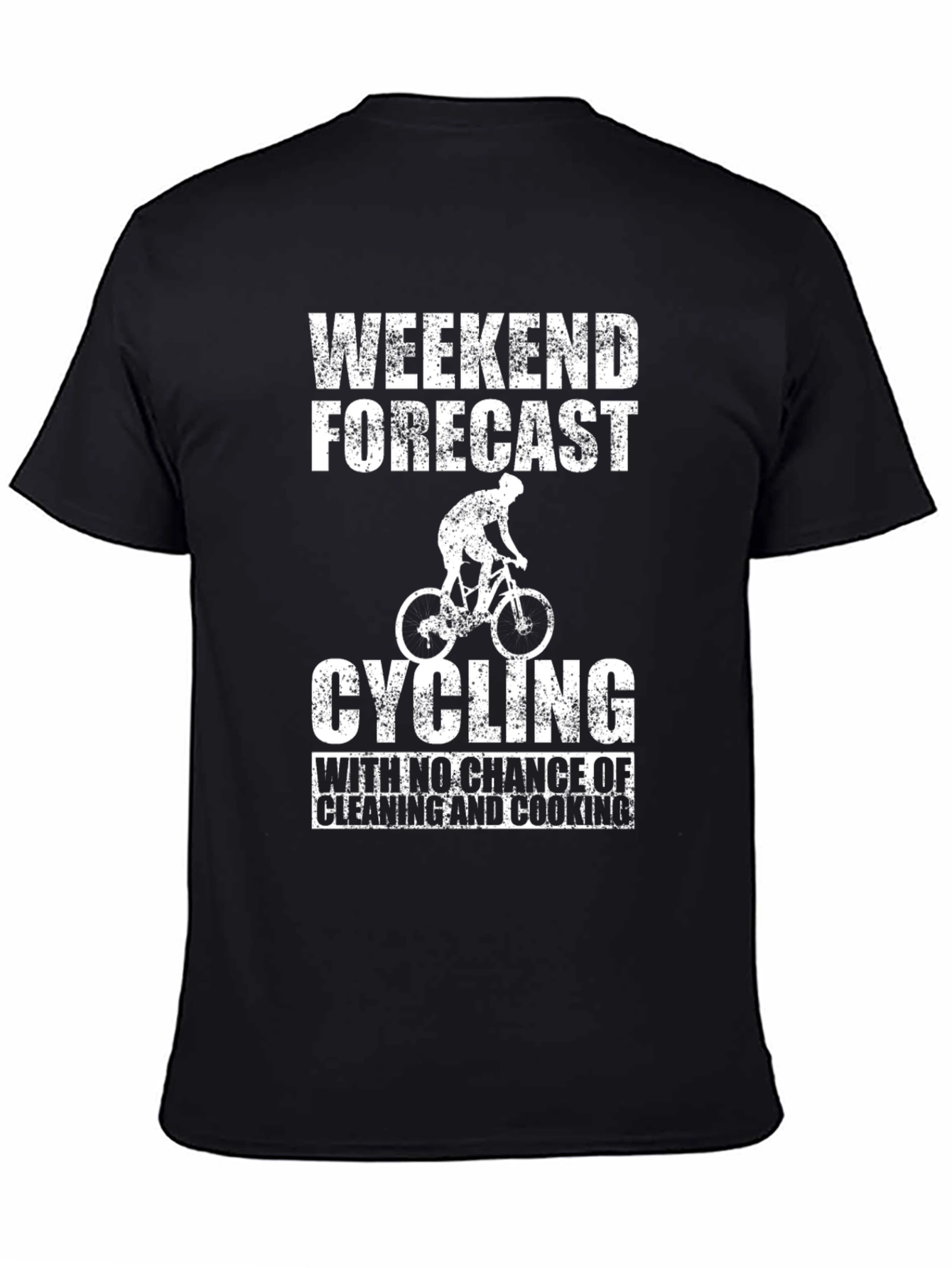 Weekend Cycling Forecast Graphic T-Shirt
