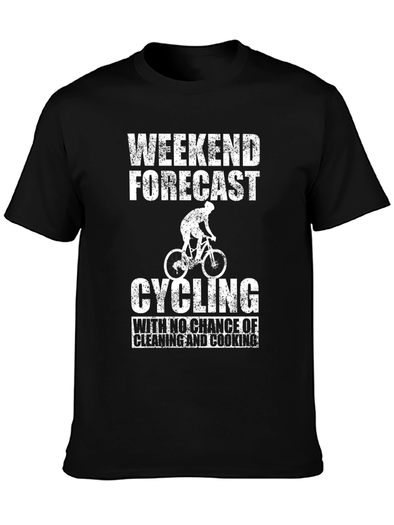 Weekend Cycling Forecast Graphic T-Shirt
