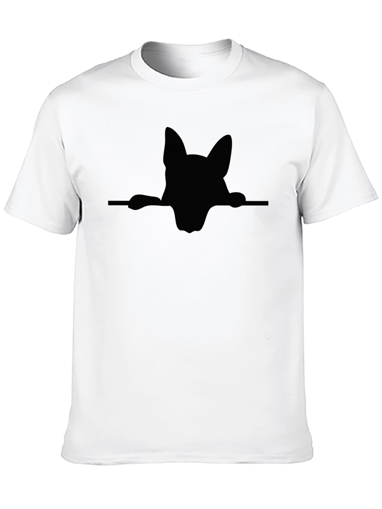 German Shepherd Peek T-Shirt - Black Dog Lover Tee
