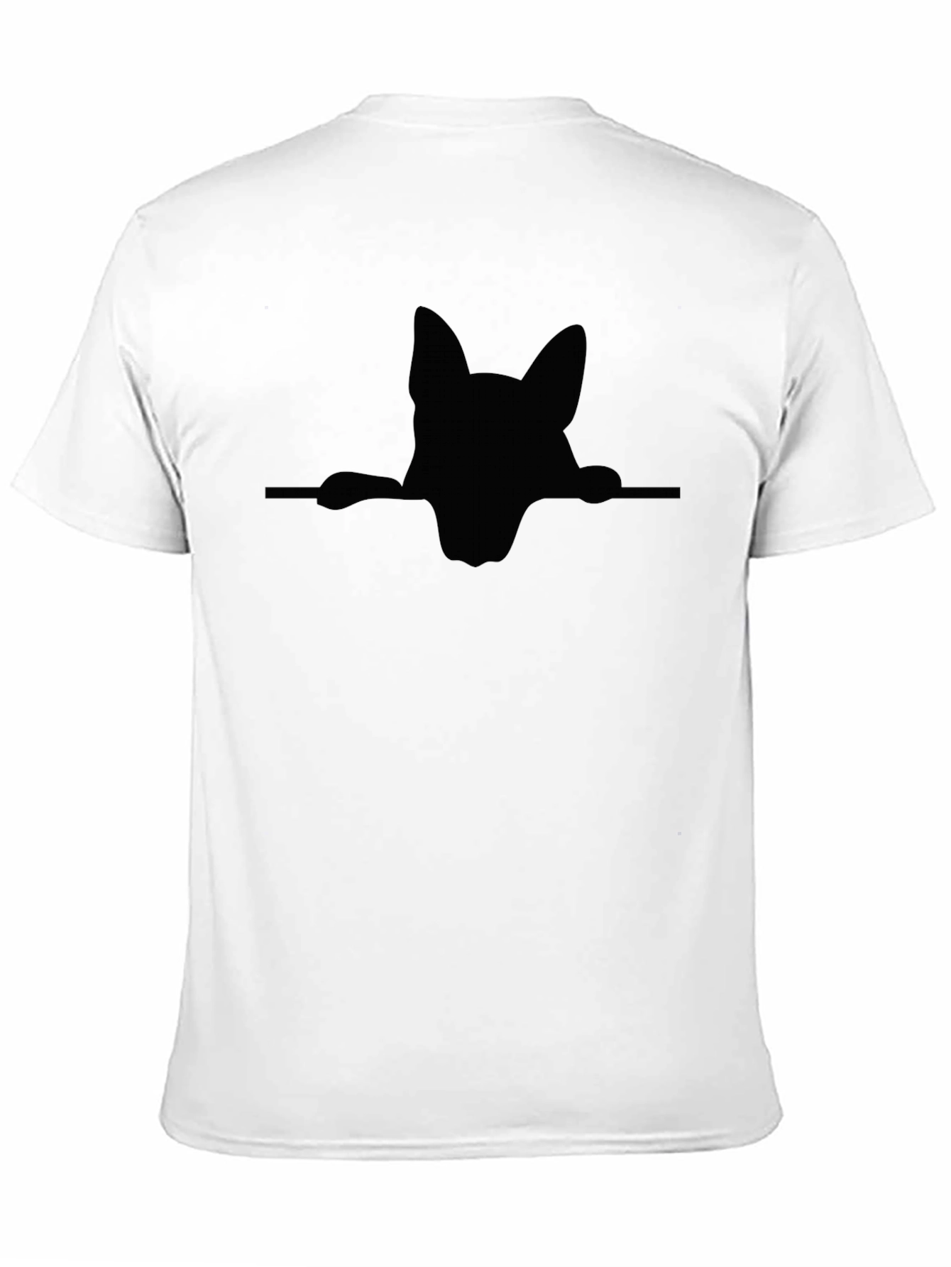 German Shepherd Peek T-Shirt - Black Dog Lover Tee