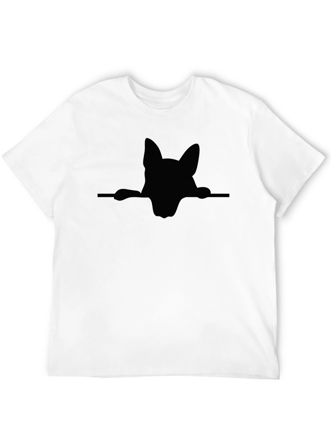 German Shepherd Peek T-Shirt - Black Dog Lover Tee