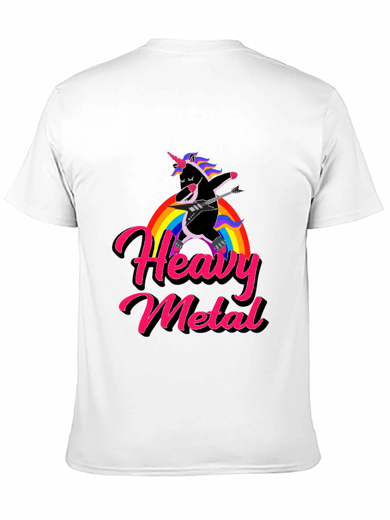 Unicorn Heavy Metal Rainbow T-Shirt