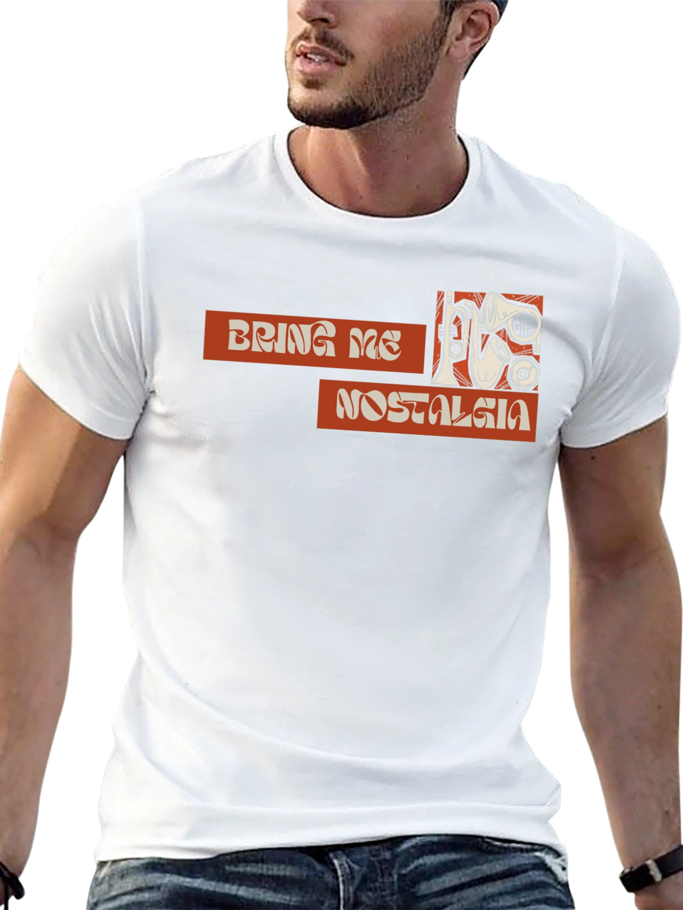 Retro Bring Me Nostalgia Black T-Shirt