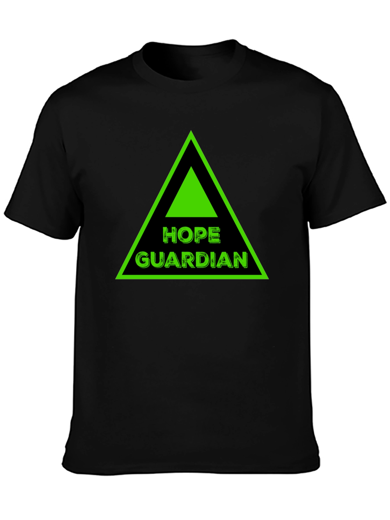 Hope Guardian Graphic Tee - Black Cotton T-Shirt