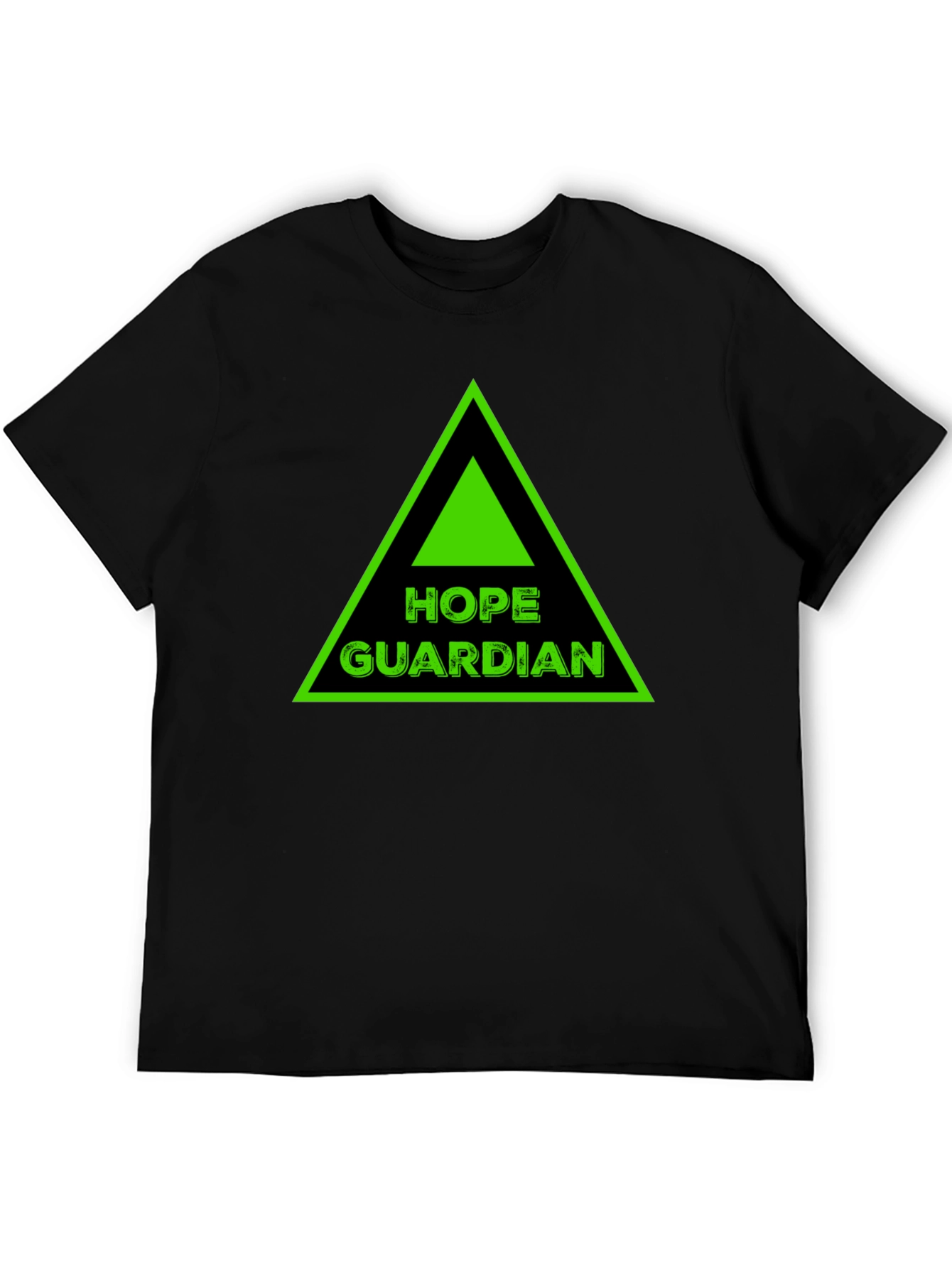 Hope Guardian Graphic Tee - Black Cotton T-Shirt