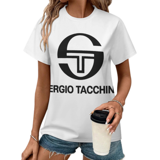 Minimalist Tennis Heritage Graphic T-Shirt – Retro Sport Streetwear Tee for Women(z303)