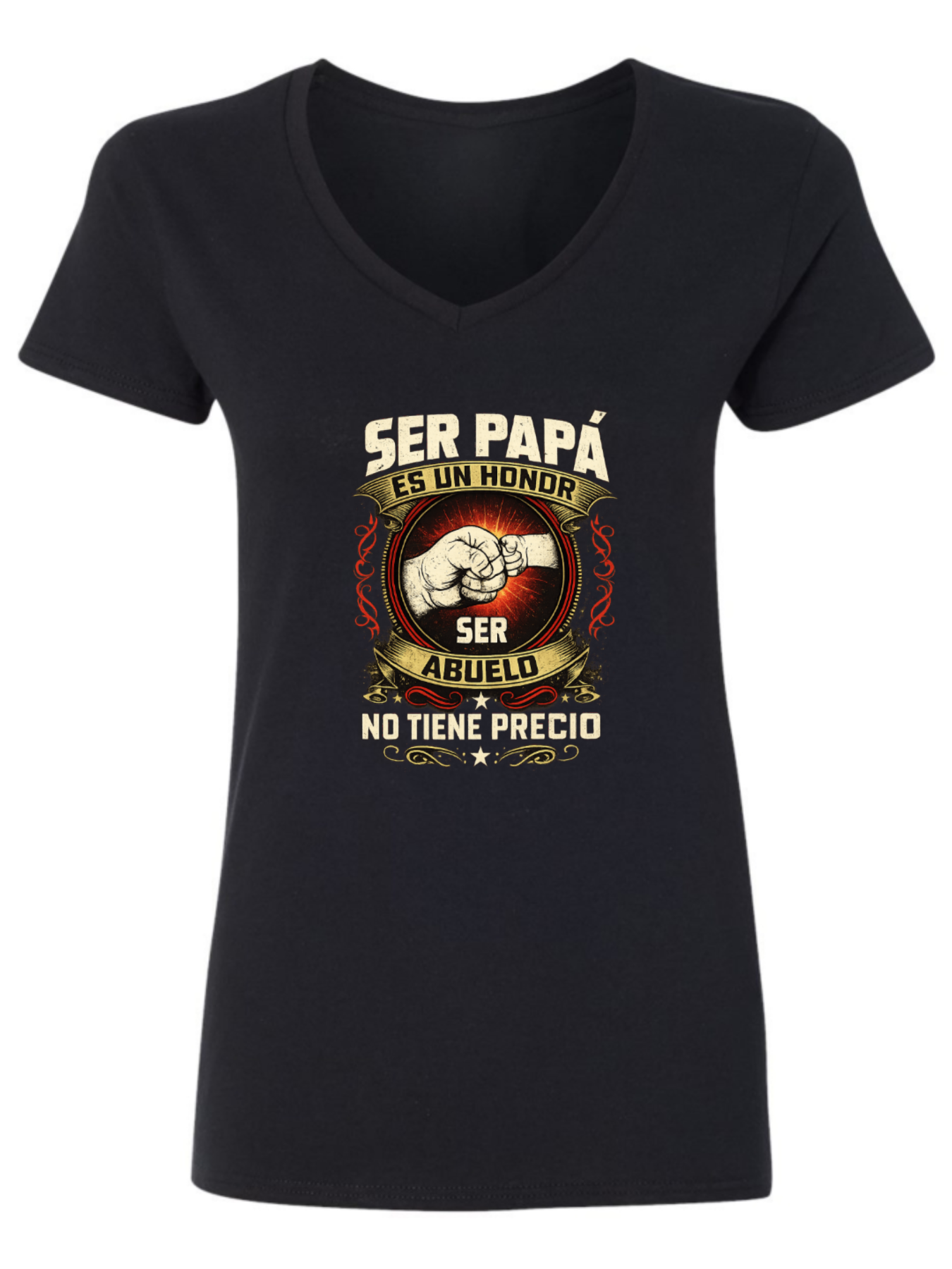 Women’s “Ser Papá, Ser Abuelo” Vintage Graphic T-Shirt – Premium Cotton Family Pride Tee（hj36）