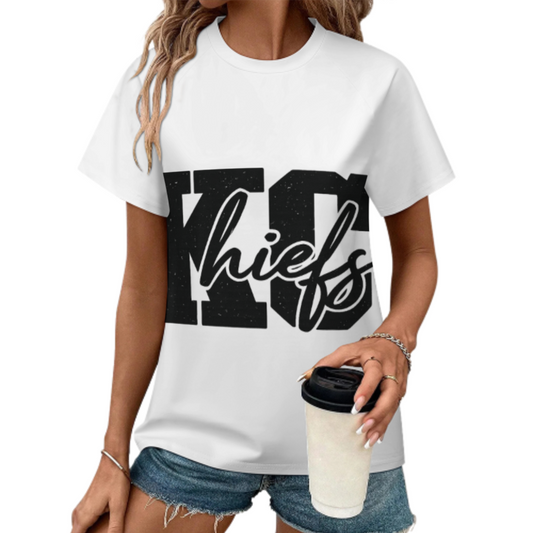 KC Chiefs Vintage Style Graphic Tee – Bold Football Fan Streetwear Shirt for Game Day(z308)