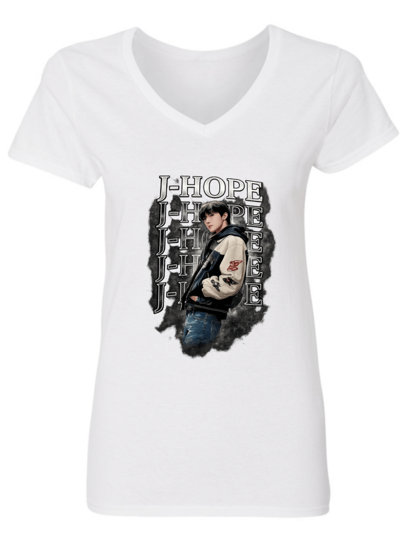 J-Hope Inspired Vintage Streetwear Graphic T-Shirt – Premium Cotton K-Pop Fashion Tee（hj37）