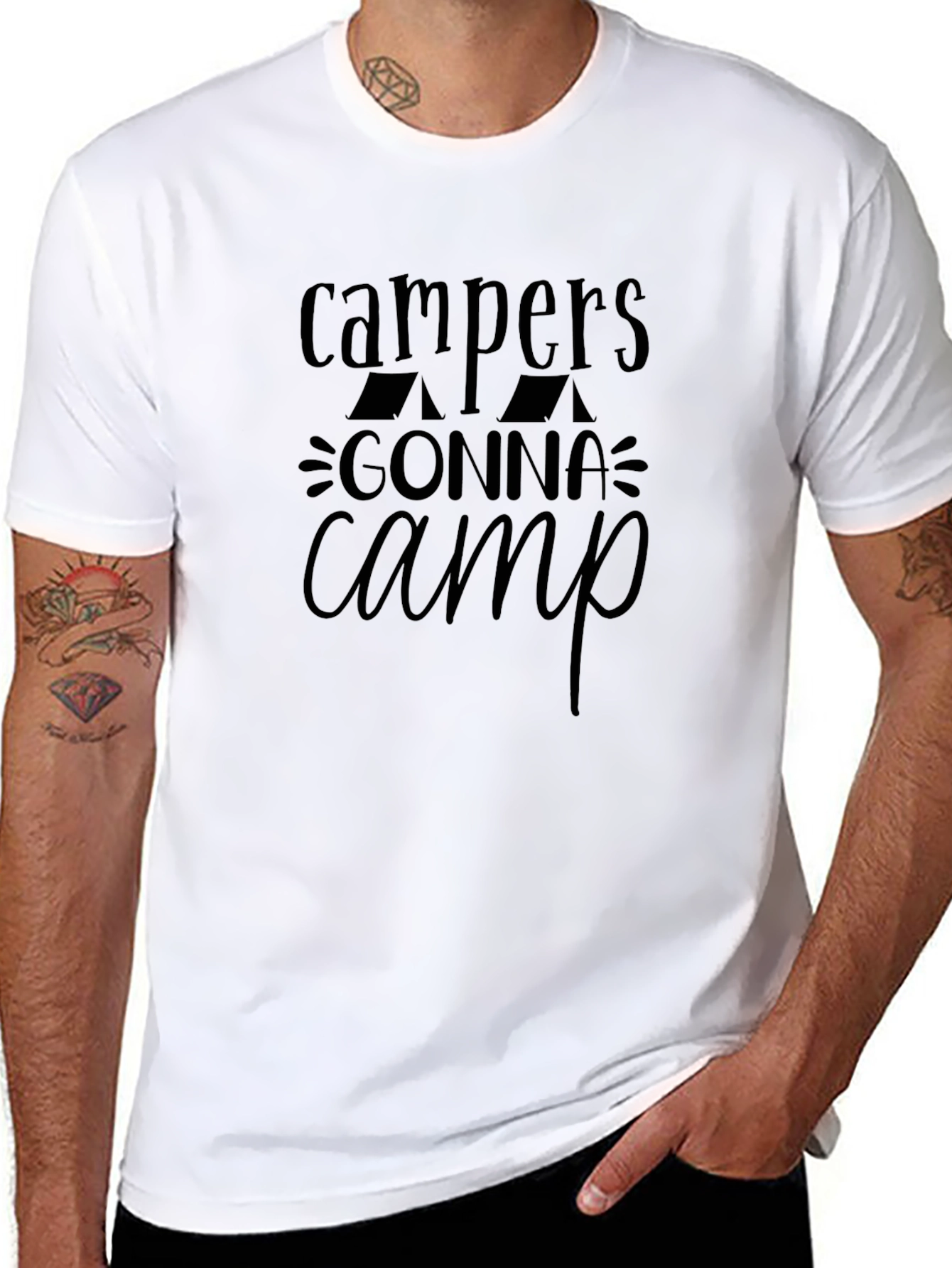 Campers Gonna Camp Graphic Tee - Camping T-Shirt