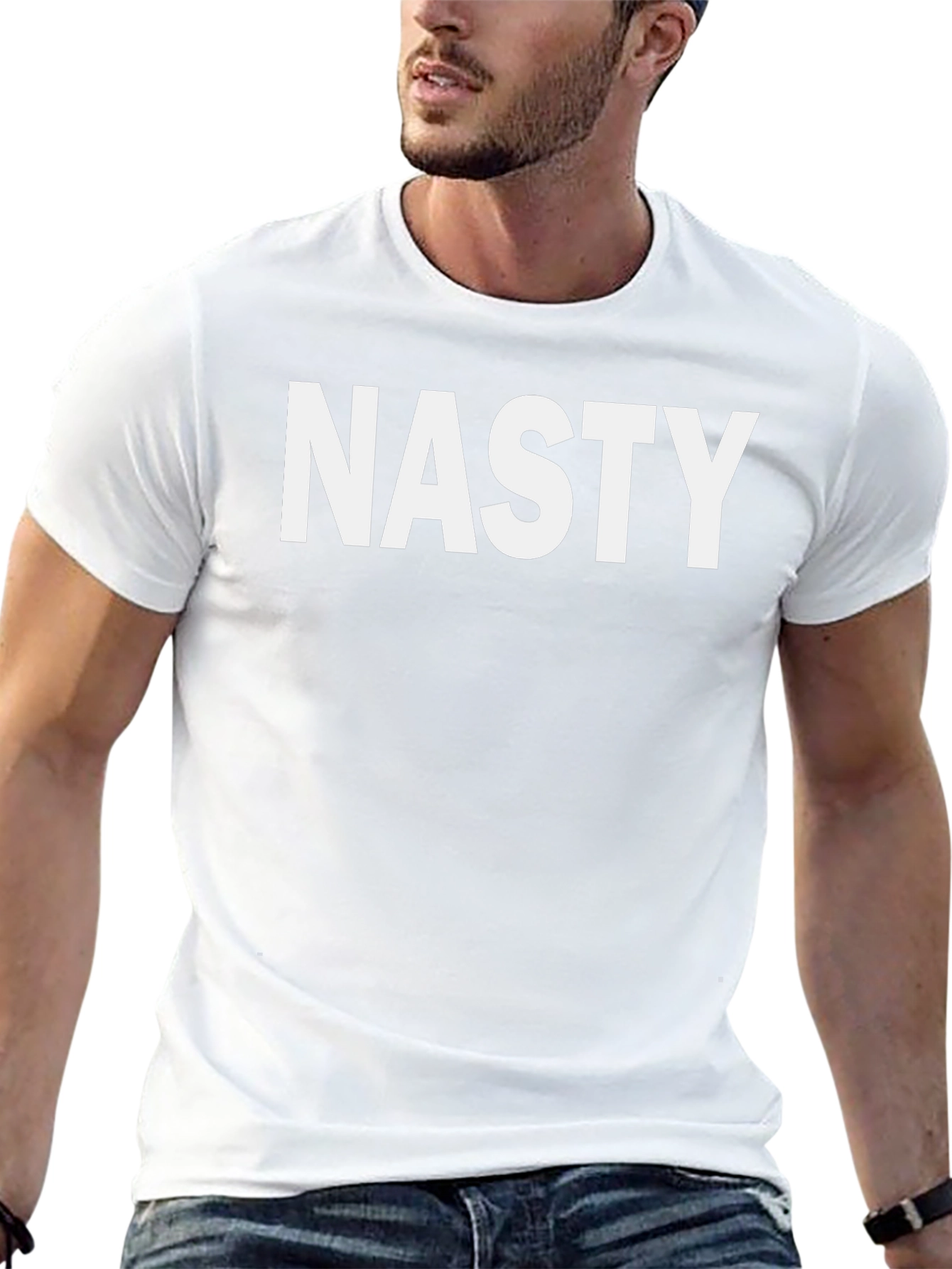 Nasty Graphic T-Shirt - Bold Black Cotton Tee