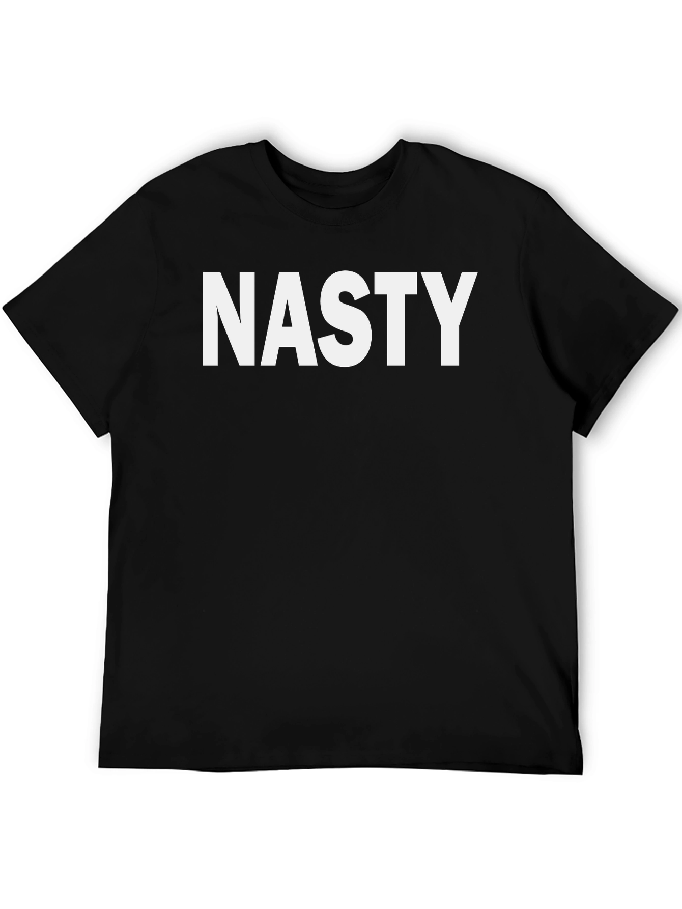 Nasty Graphic T-Shirt - Bold Black Cotton Tee