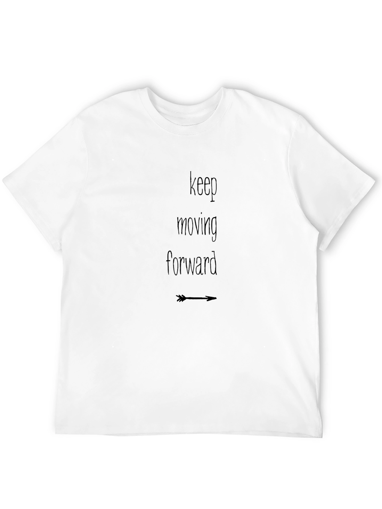Keep Moving Forward Black Graphic Tee