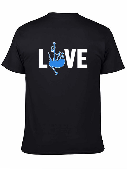 Bagpipe Love T-Shirt - Scottish Music Tee