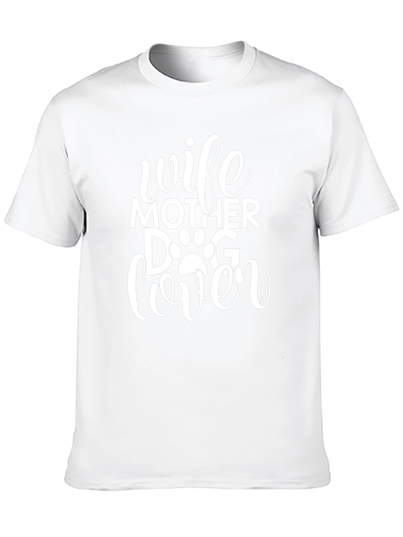 Wife Mother Dog Lover Black T-Shirt