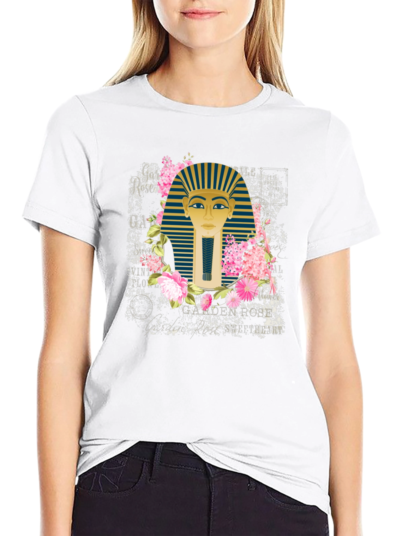 Egyptian Pharaoh Floral T-Shirt