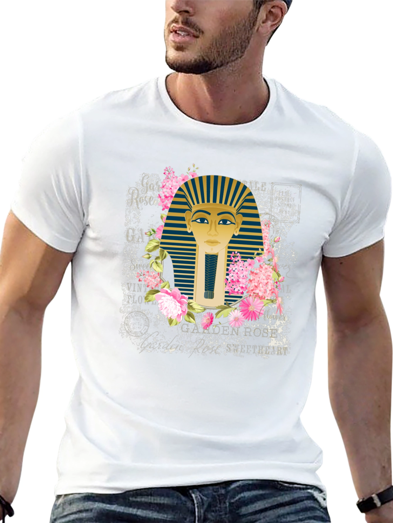 Egyptian Pharaoh Floral T-Shirt