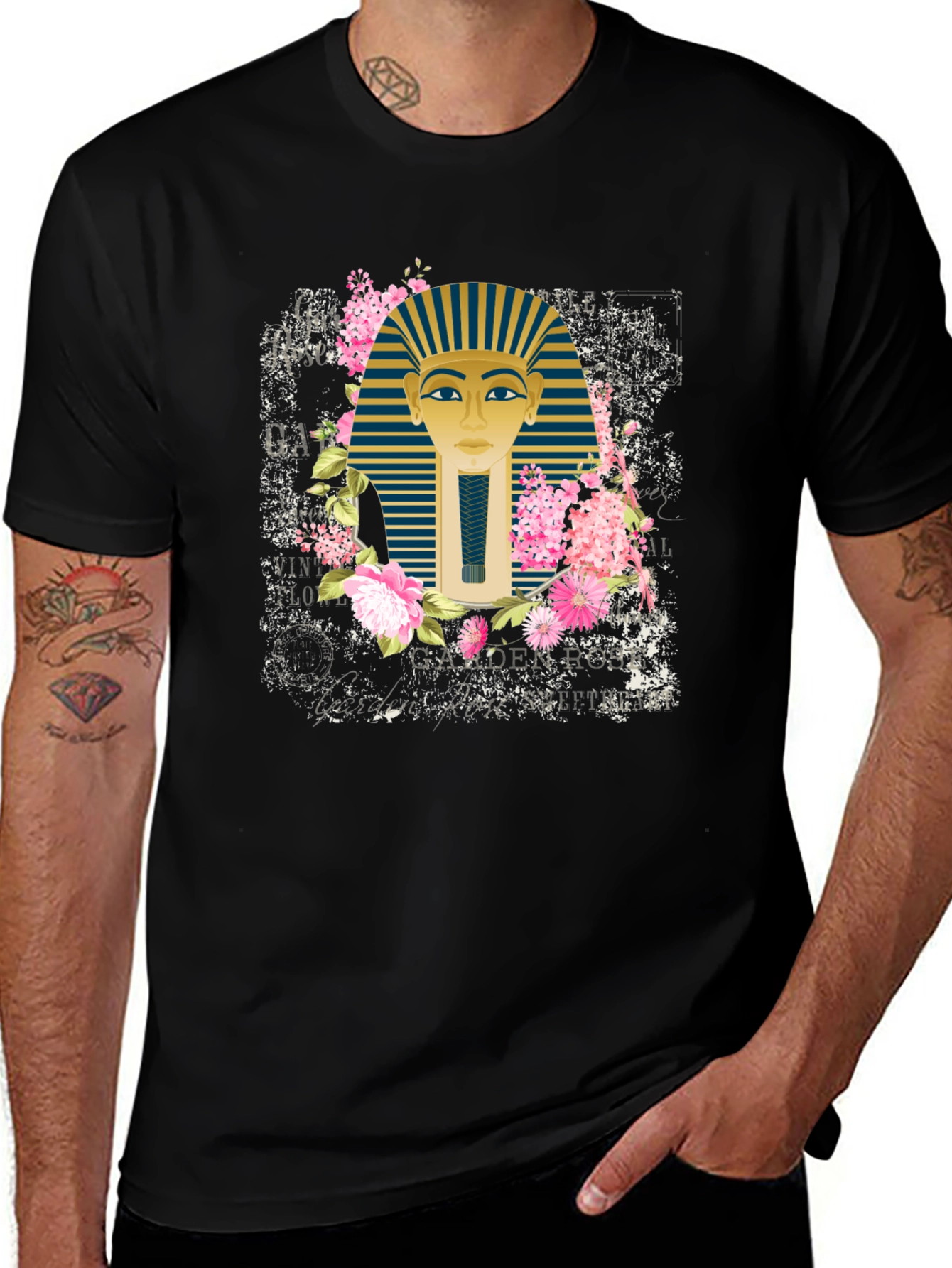 Egyptian Pharaoh Floral T-Shirt