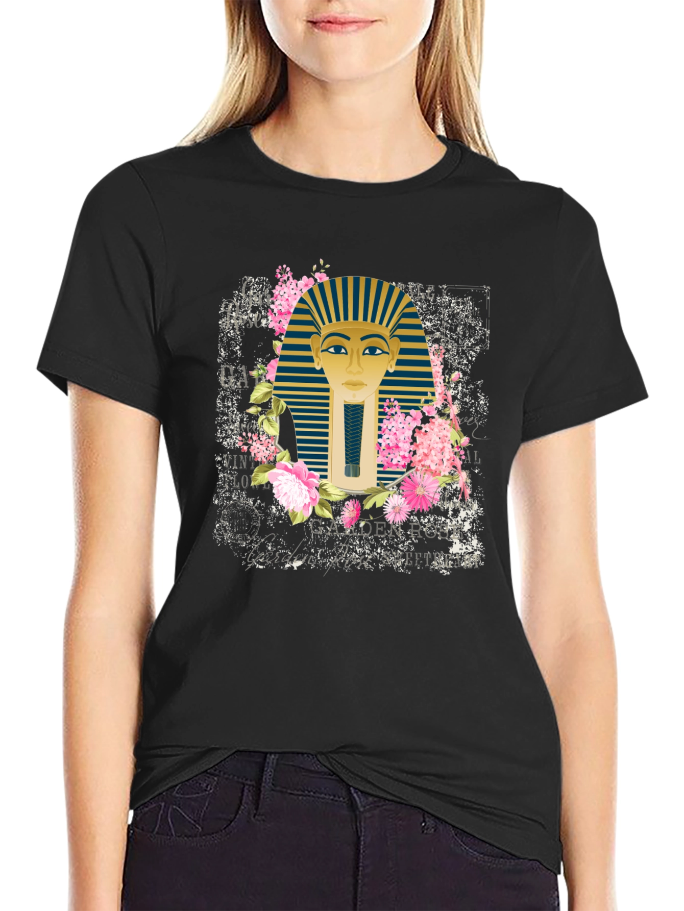 Egyptian Pharaoh Floral T-Shirt