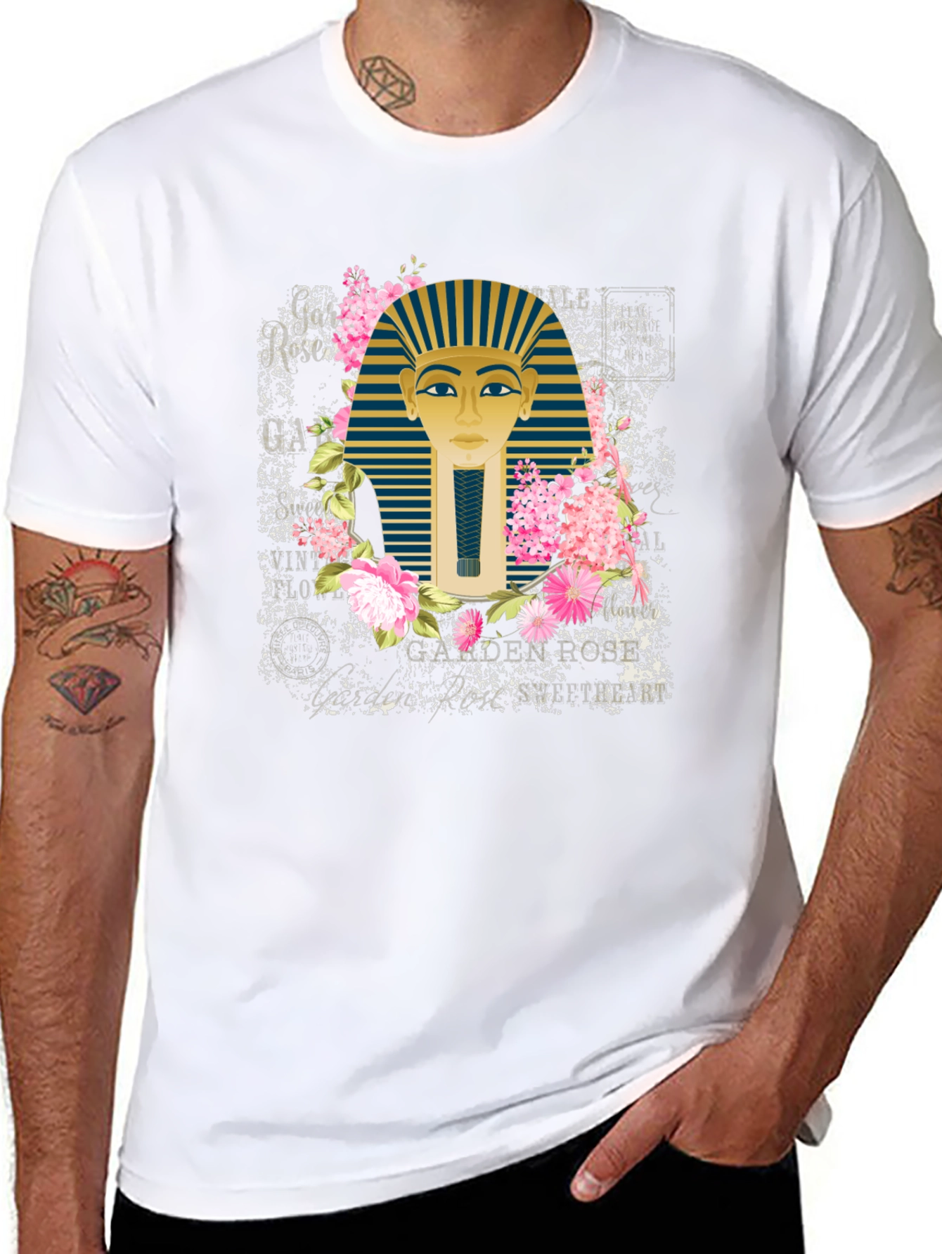 Egyptian Pharaoh Floral T-Shirt