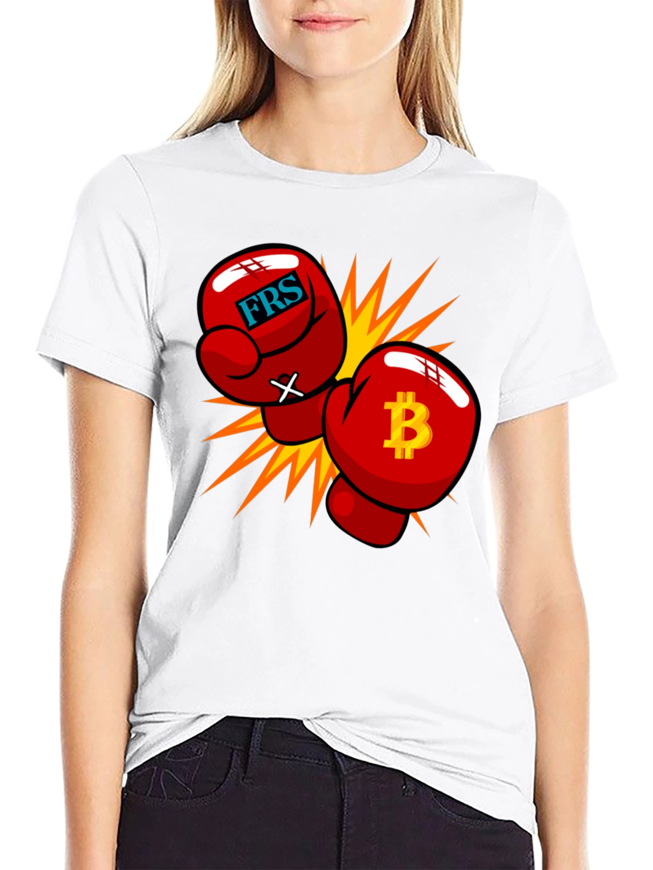 Bitcoin vs FRS Boxing Gloves T-Shirt