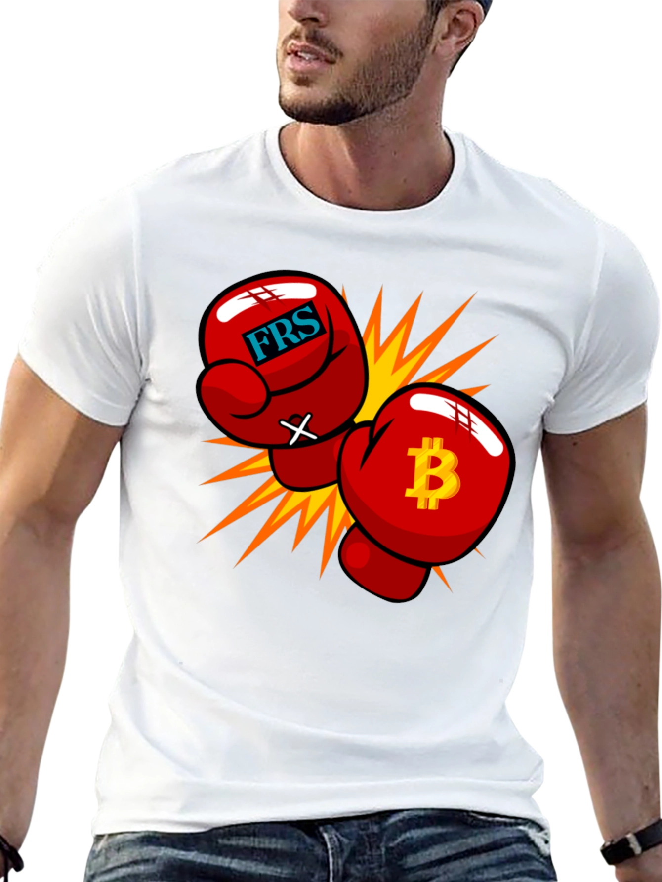 Bitcoin vs FRS Boxing Gloves T-Shirt