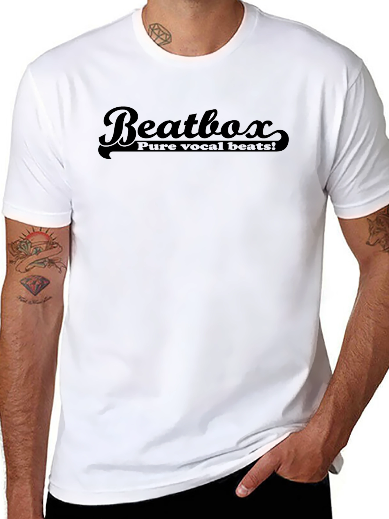 Beatbox Vocal Beats Black Graphic T-Shirt