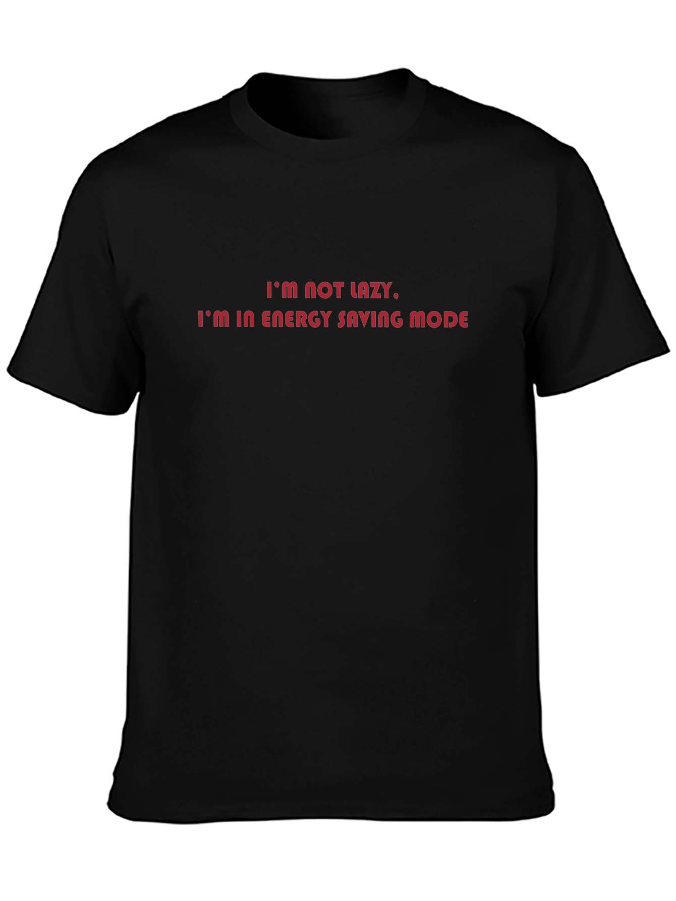Energy Saving Mode Black T-Shirt