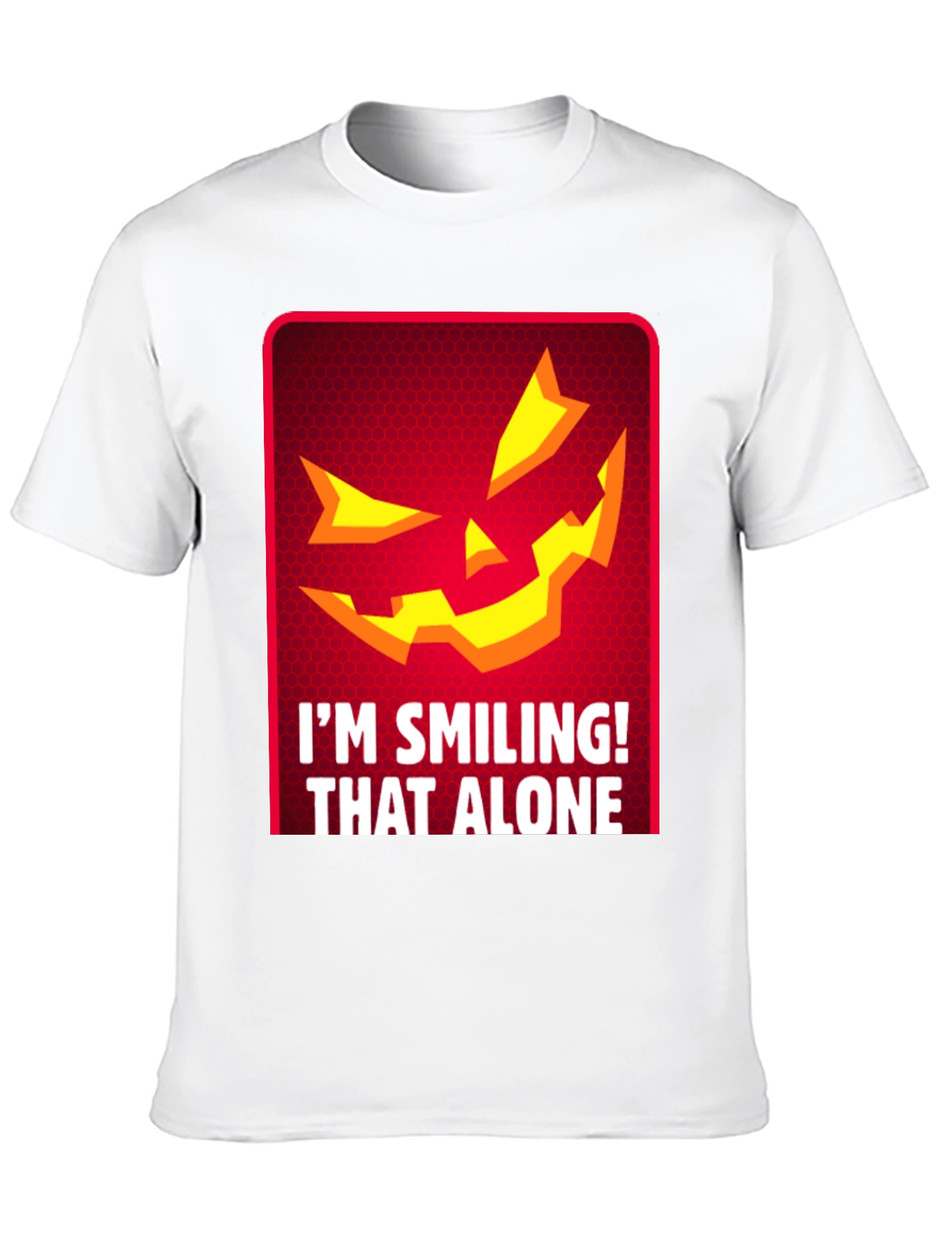 Smiling Jack-o-Lantern Graphic T-Shirt