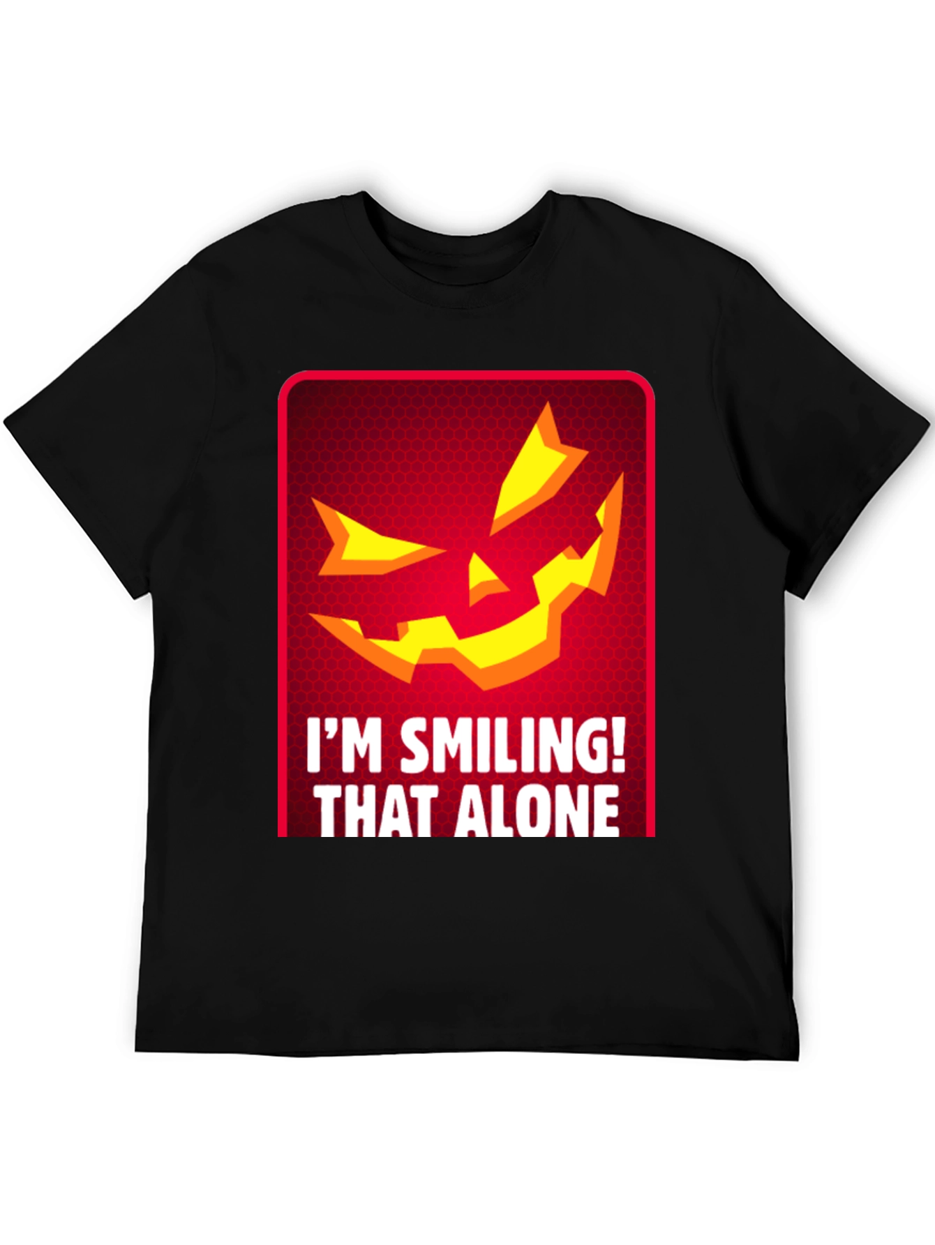 Smiling Jack-o-Lantern Graphic T-Shirt