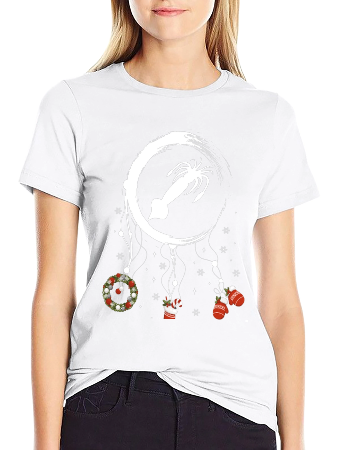 Festive Squid Christmas T-Shirt