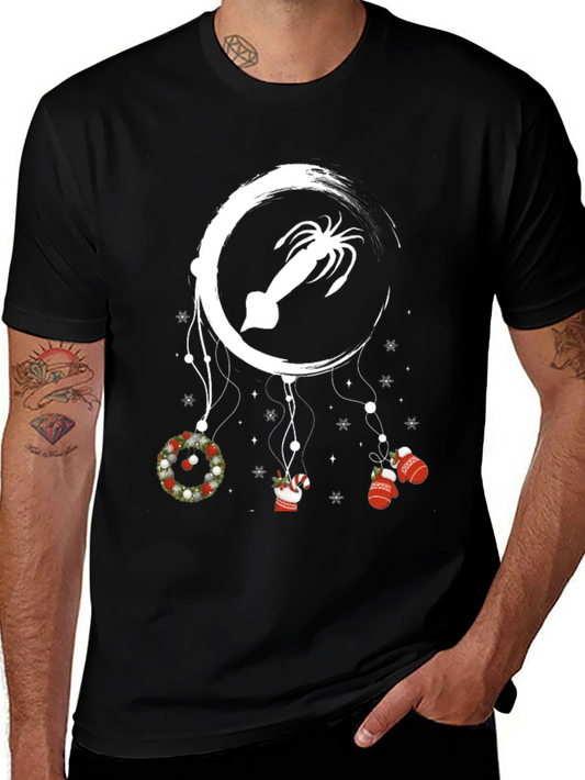 Festive Squid Christmas T-Shirt