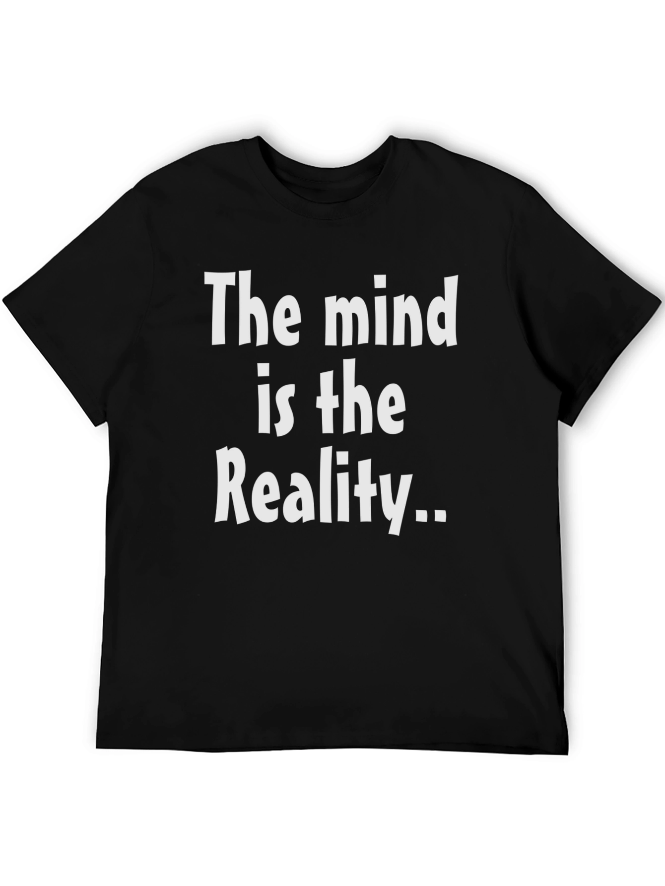 Mind is Reality Black Graphic T-Shirt