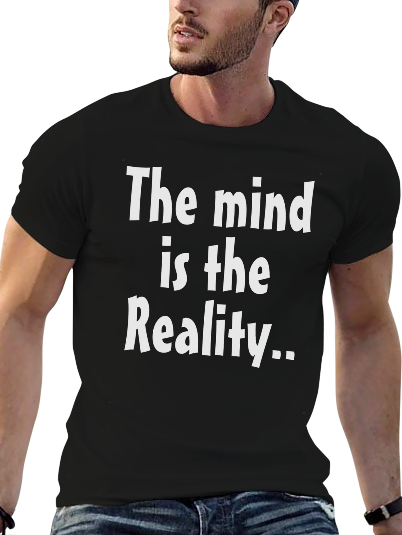Mind is Reality Black Graphic T-Shirt