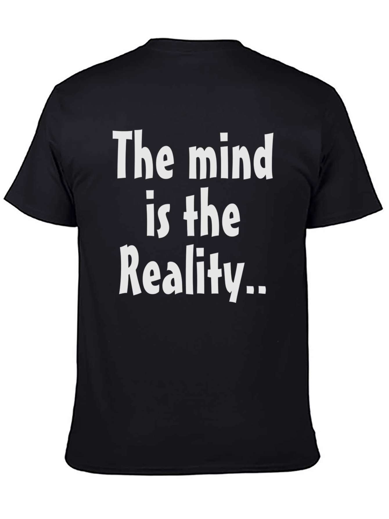 Mind is Reality Black Graphic T-Shirt