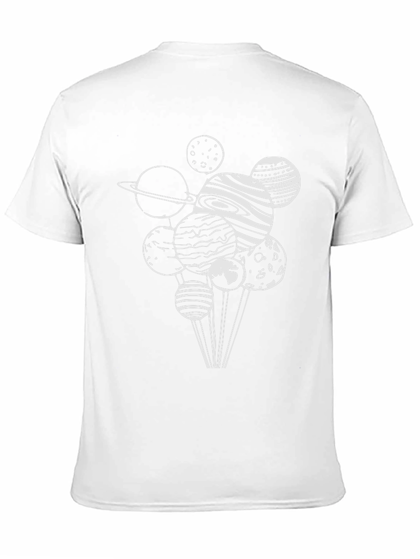 Planetary Graphic Tee - Stylish Black Cotton T-Shirt