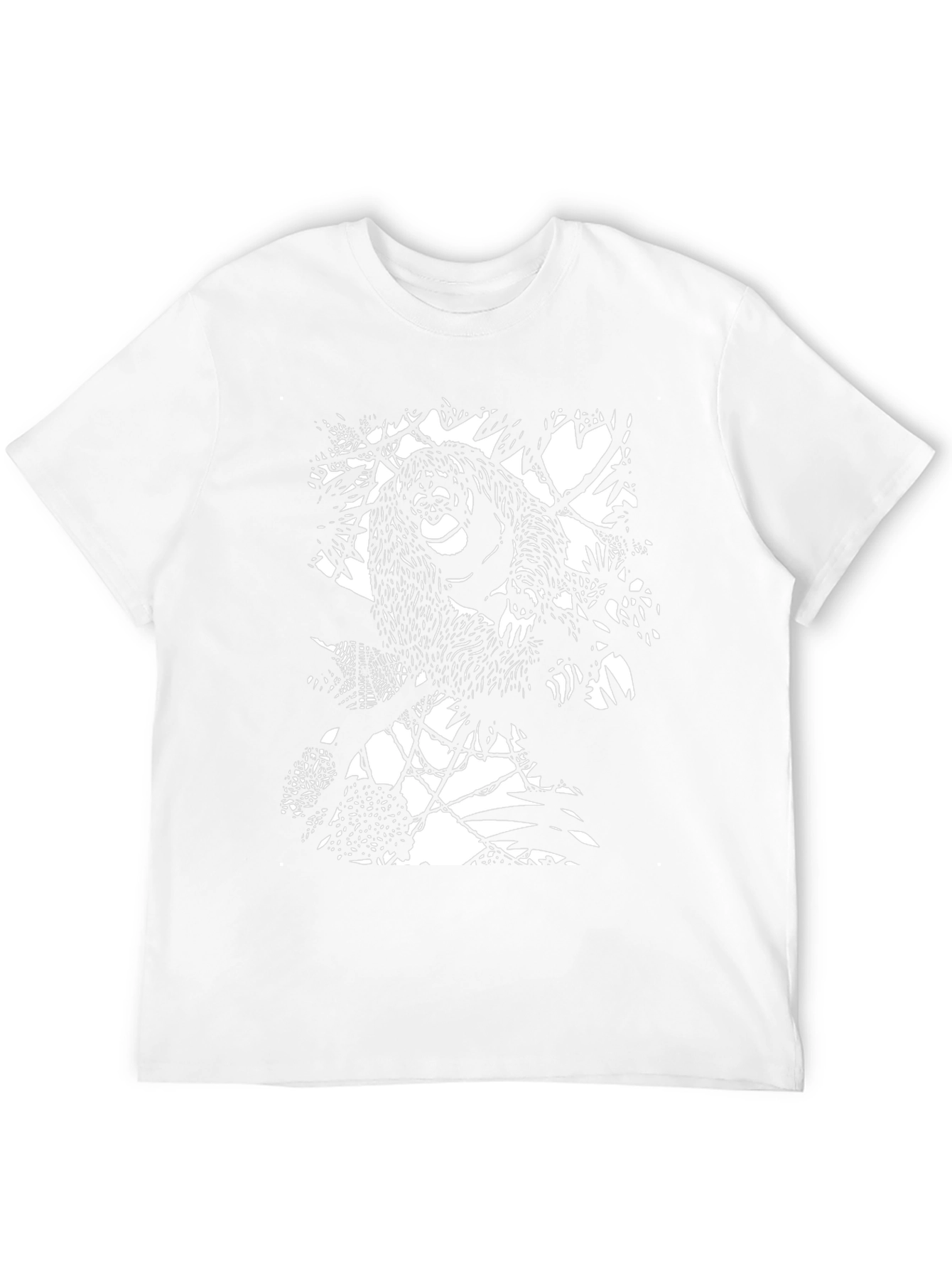 Orangutan Silhouette Tee - Black Graphic T-Shirt