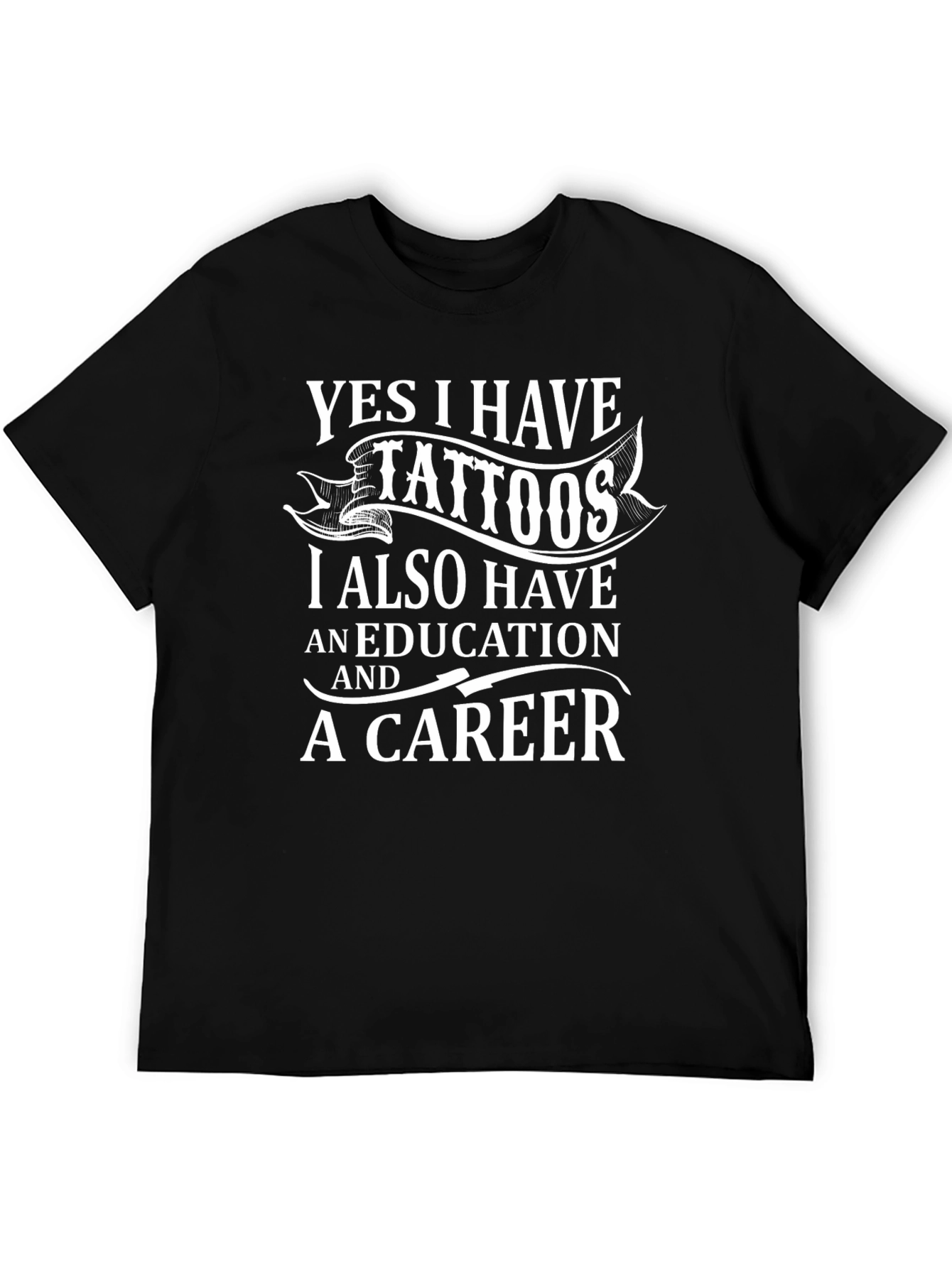 Tattooed & Educated T-Shirt - Black
