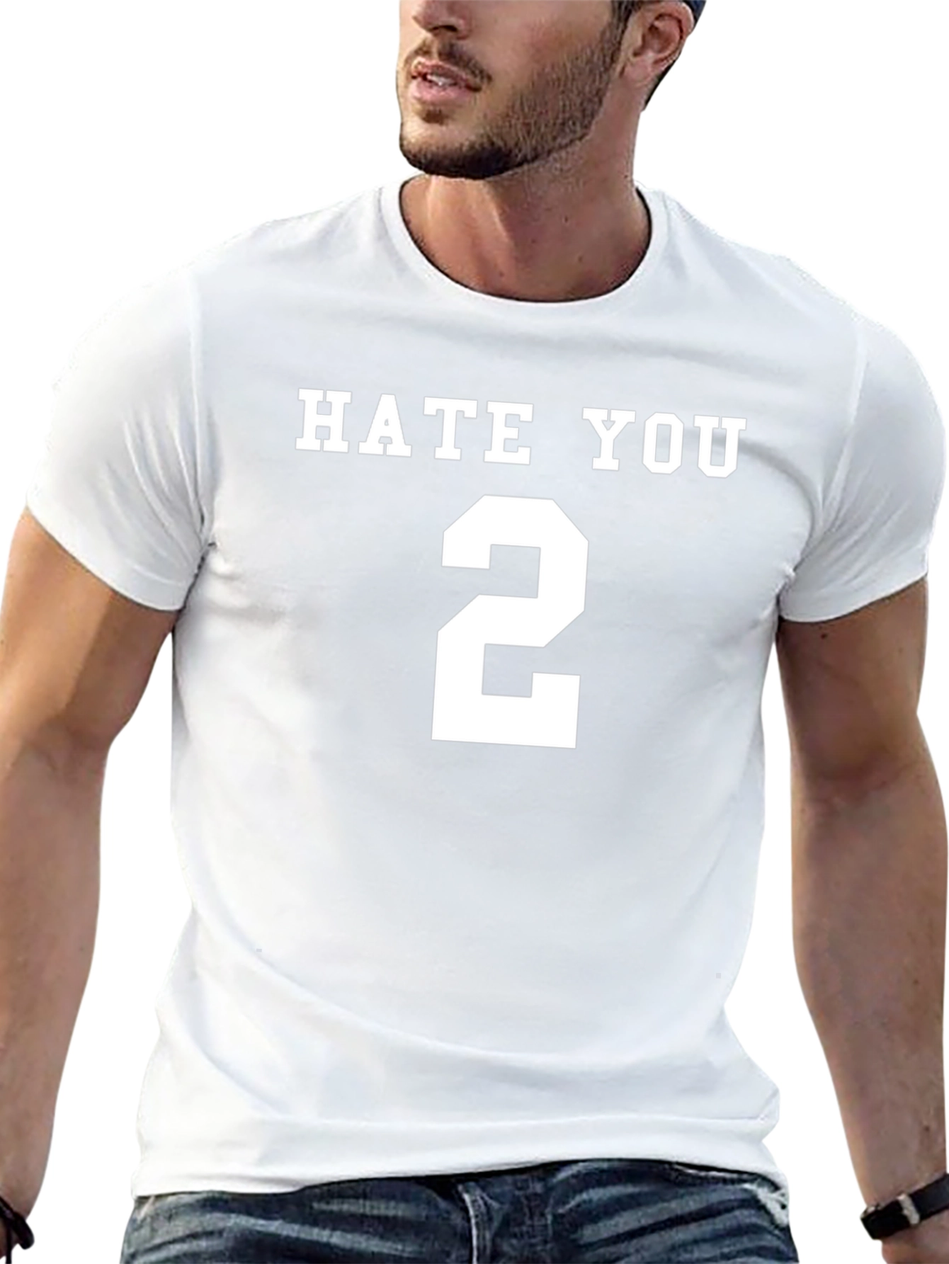 Hate You 2 Graphic T-Shirt - Bold Statement Tee