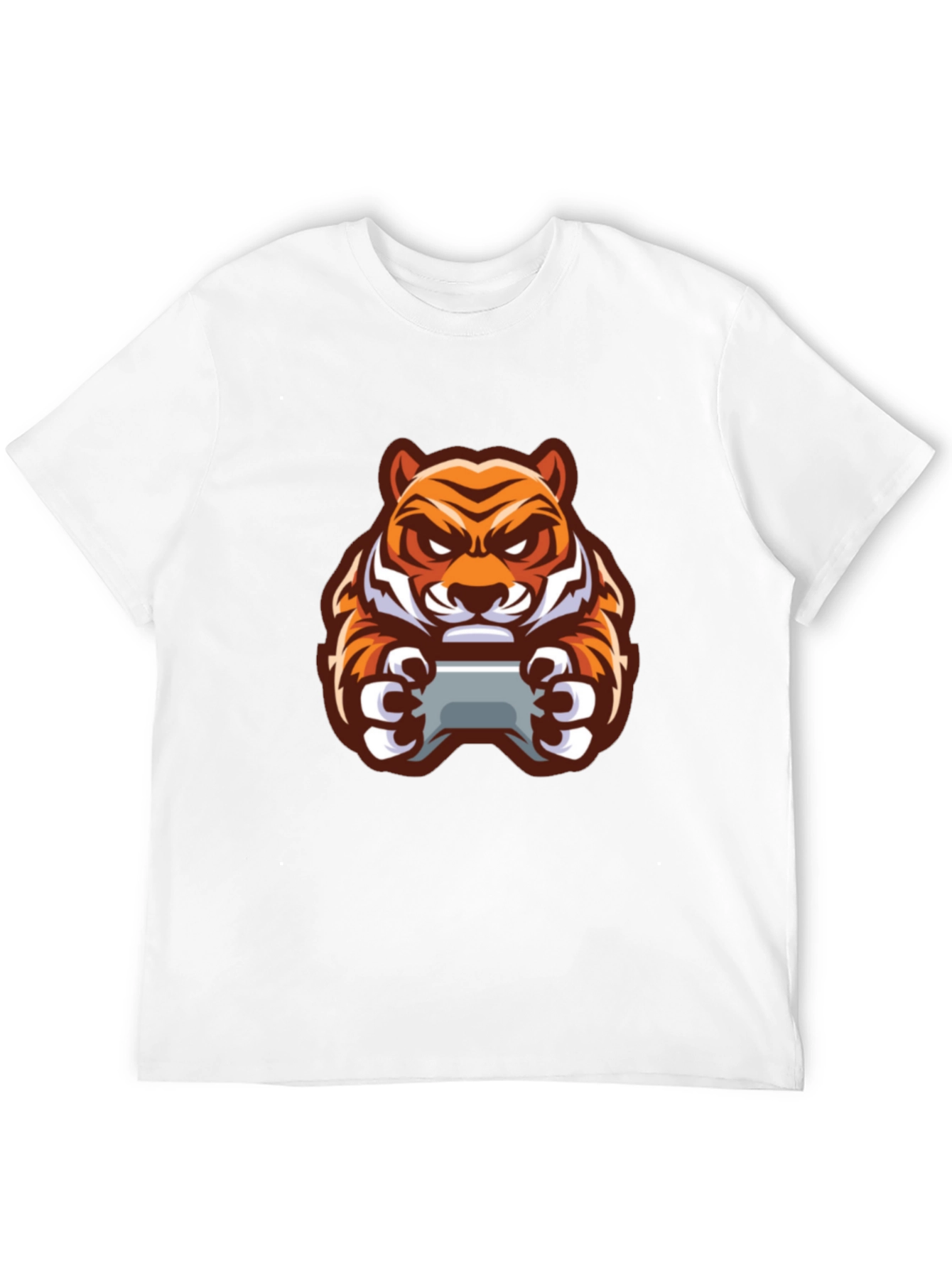 Gaming Tiger Graphic T-Shirt - Black