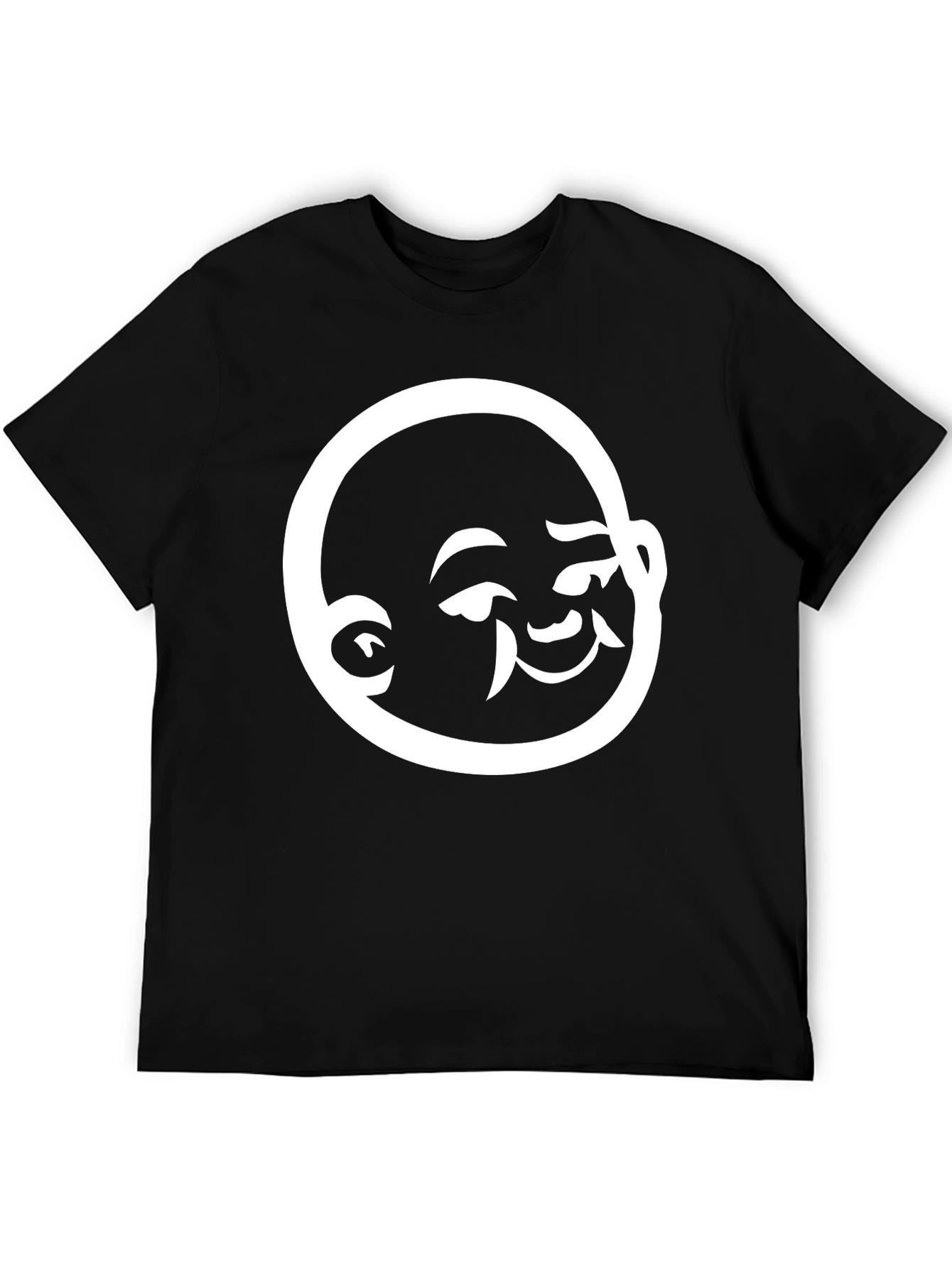 Buddha Graphic Tee - Black Cotton T-Shirt
