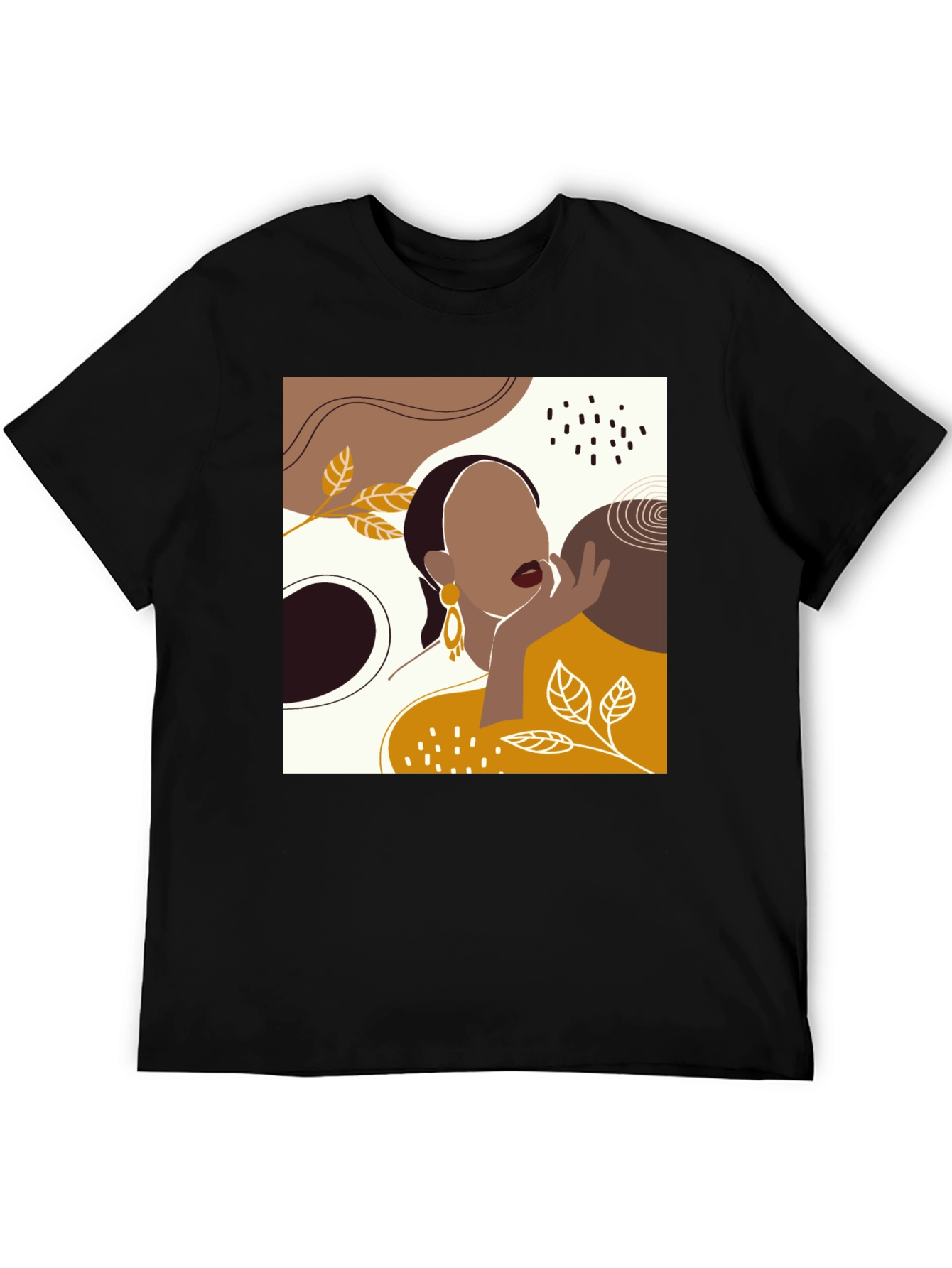 Abstract Woman Graphic Tee - Modern Art T-Shirt