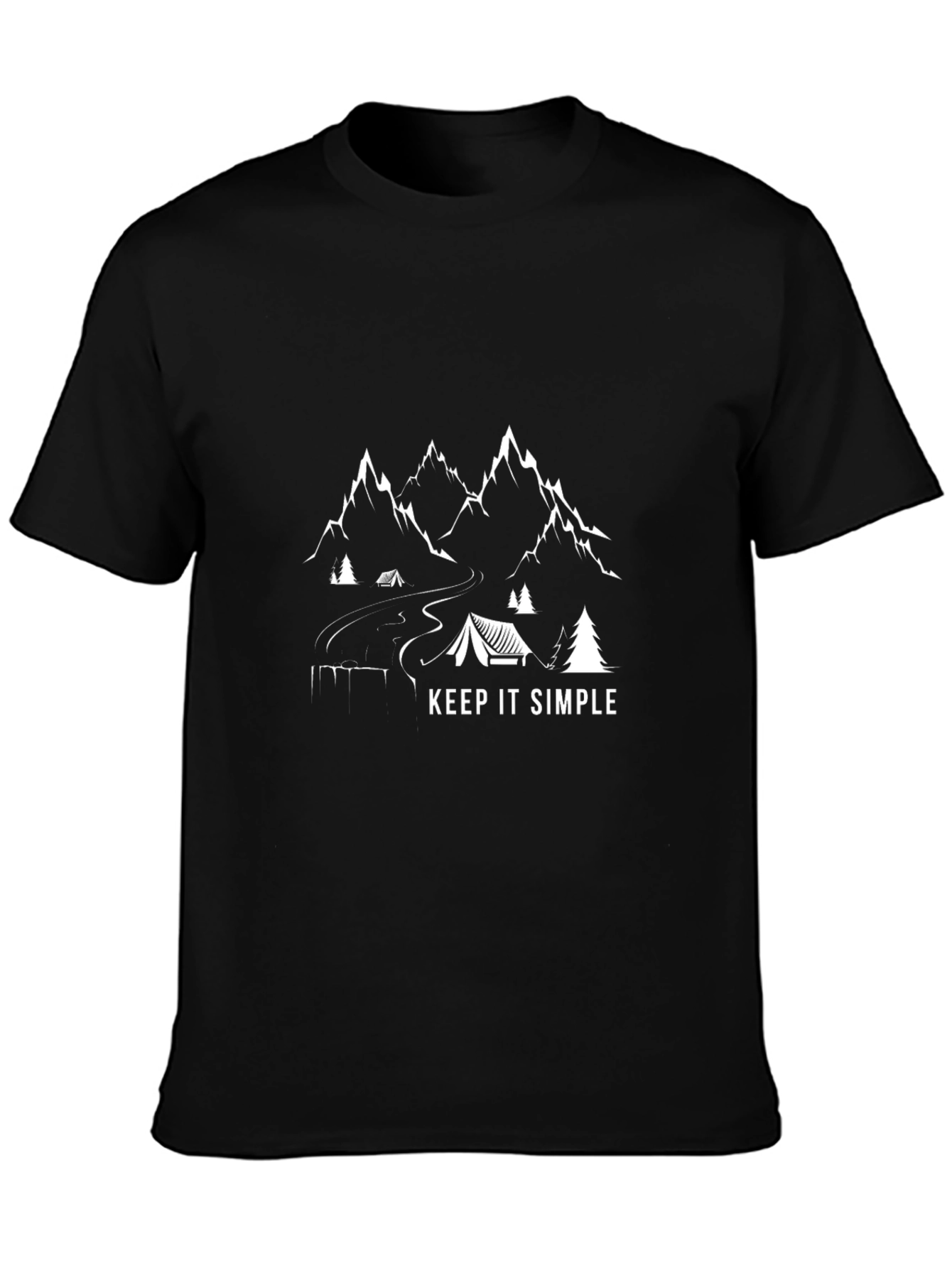Keep It Simple Camping Graphic T-Shirt