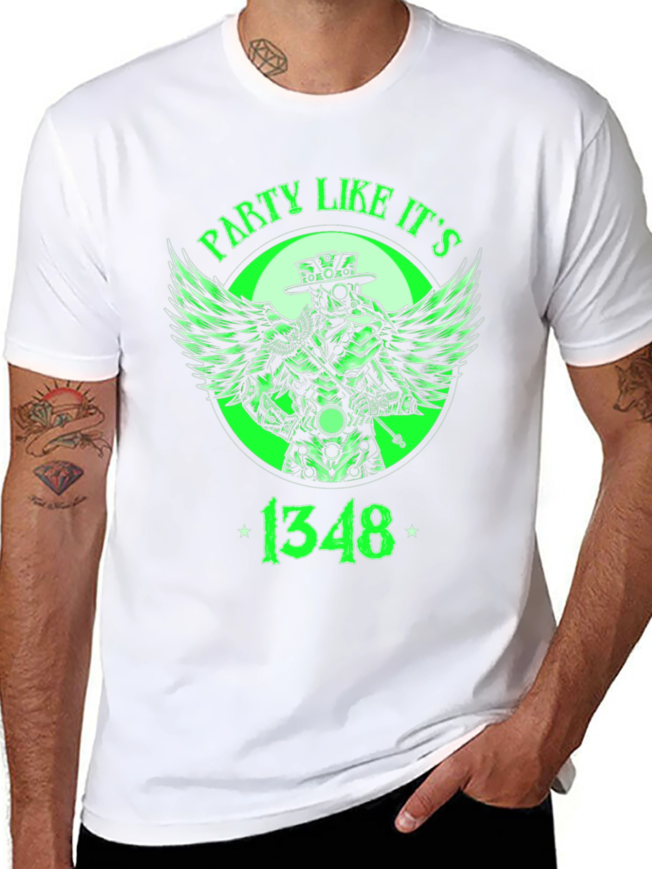 Party Like Its 1348 T-Shirt Plague Doctor Design