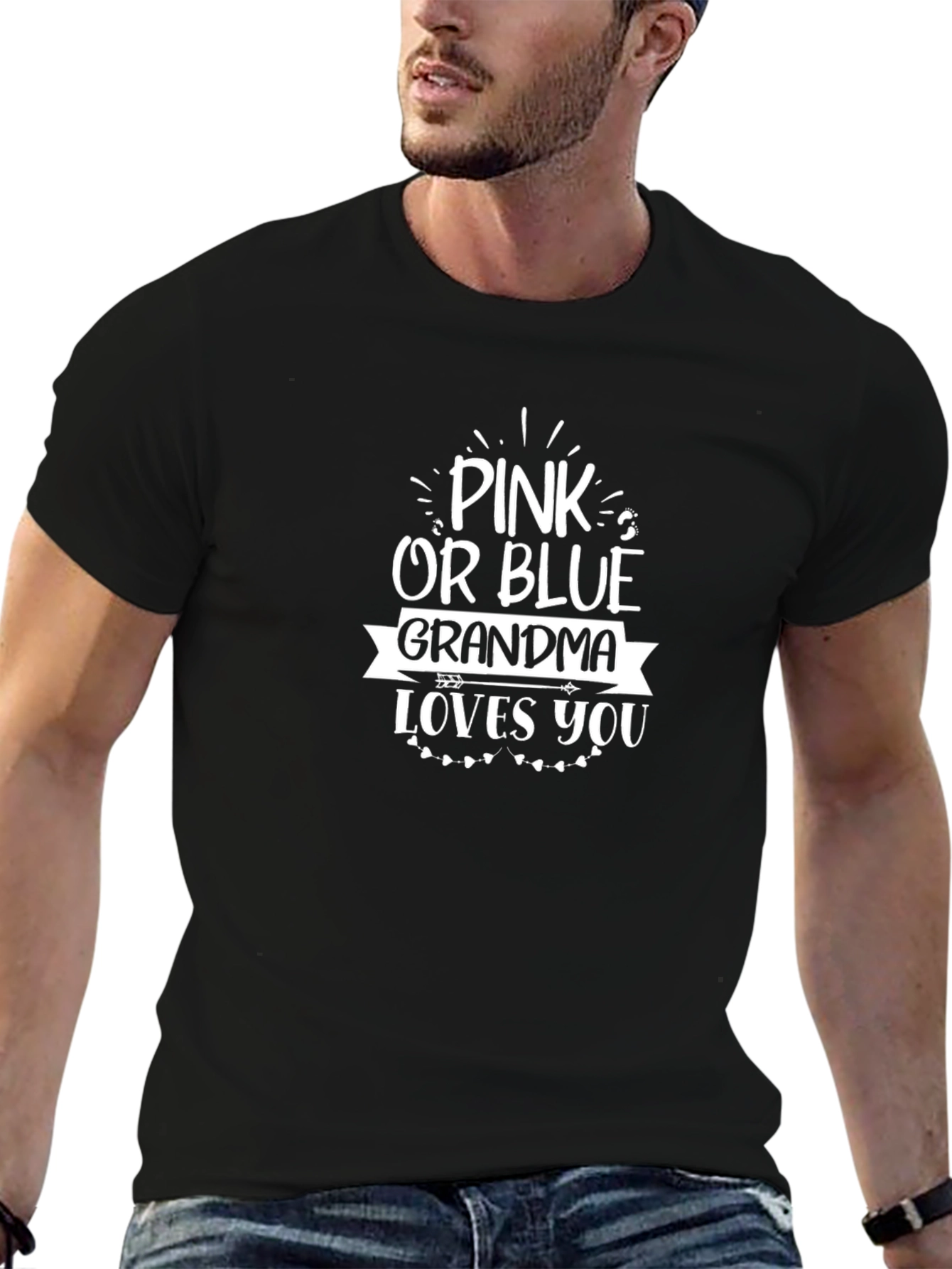 Pink or Blue Grandma Loves You T-Shirt