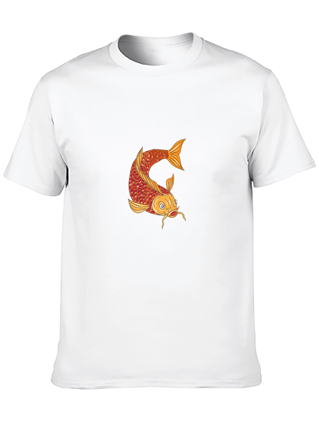 Koi Fish Graphic T-Shirt - Mens Black Tee