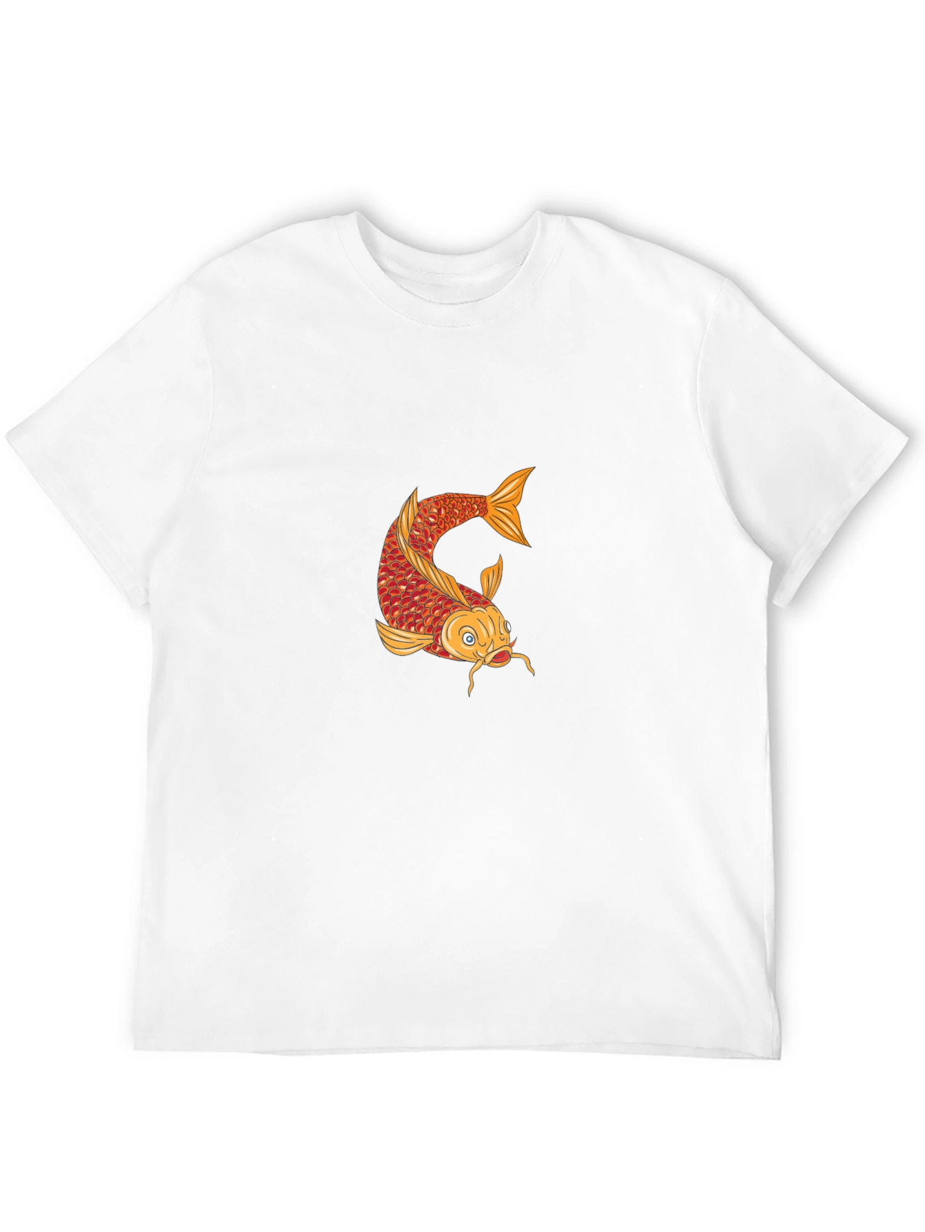 Koi Fish Graphic T-Shirt - Mens Black Tee